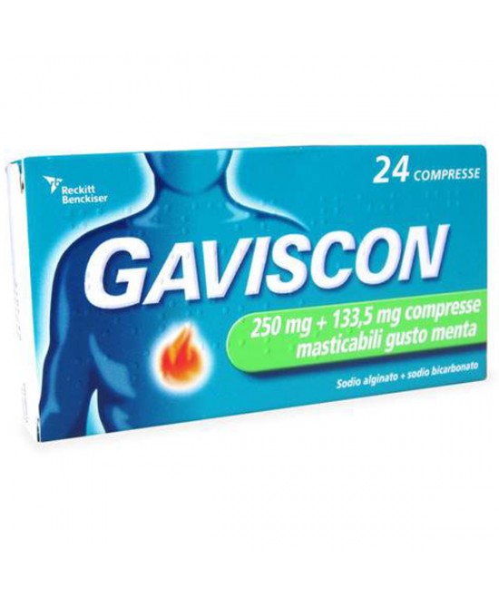 GAVISCON*24CPR MENT250+133,5MG - Farmaciacarpediem.it