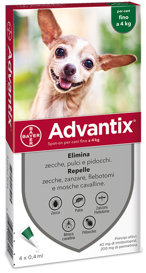 ADVANTIX SPOT ON*4PIP 0-4KG - Farmaciacarpediem.it