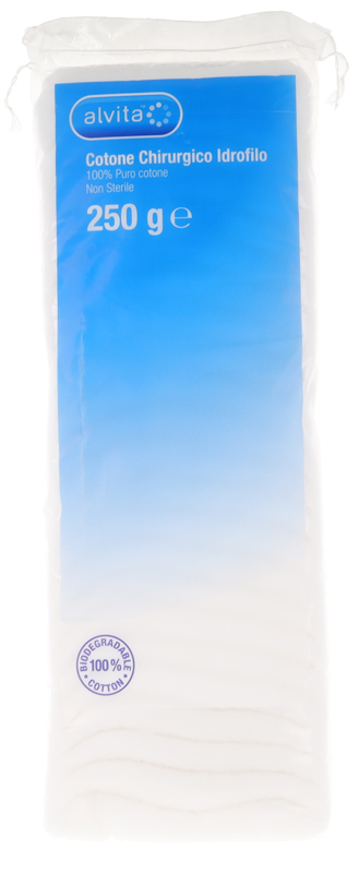 COTONE CHIRURGICO IDROFILO ALVITA 100% PURO COTONE 250 G - Farmaciacarpediem.it