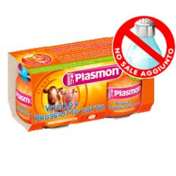 PLASMON OMOGENEIZZATO VITELLO PROSCIUTTO COTTO 80 G X 2 PEZZI - Farmaciacarpediem.it