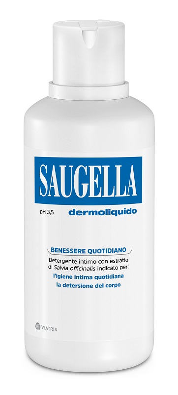 SAUGELLA DERMOLIQUIDO PH 3,5 DETERGENTE INTIMO BENESSERE QUOTIDIANO 500 ML - Farmaciacarpediem.it