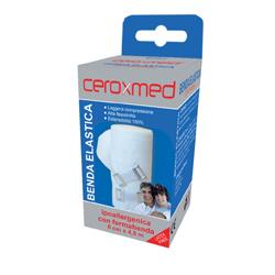 BENDA ELASTICA CEROXMED 8X450 CM CON GANCIO 1 PEZZO - Farmaciacarpediem.it