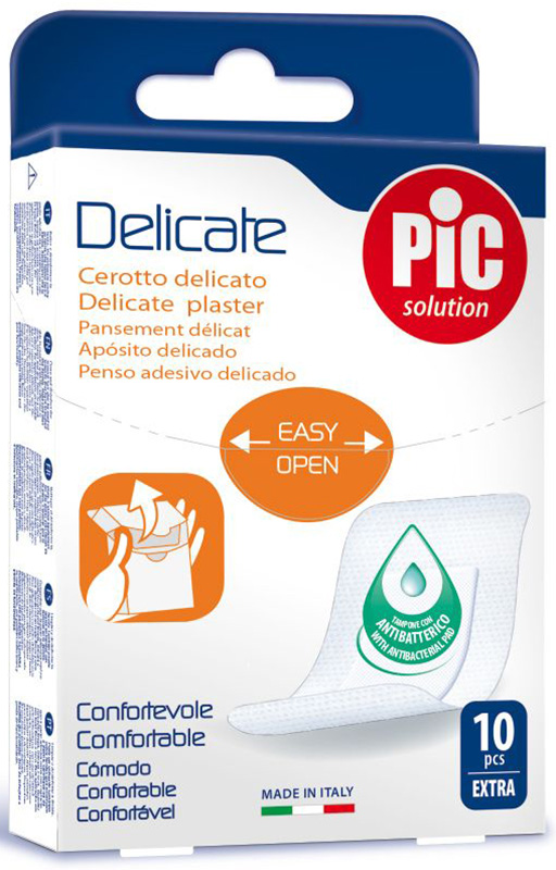 CEROTTO PIC DELICATE EXTRA ANTIBATTERICO 10 PEZZI - Farmaciacarpediem.it