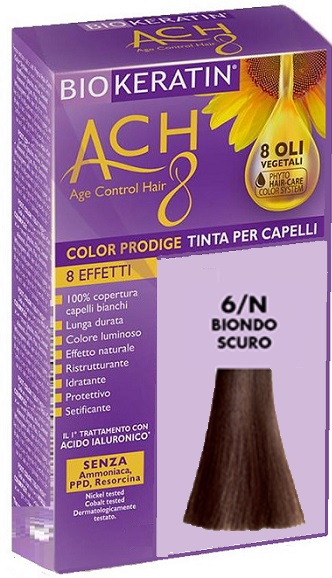 BIOKERATIN ACH8 COLOR PRODIGE 6/N BIONDO SCURO - Farmaciacarpediem.it