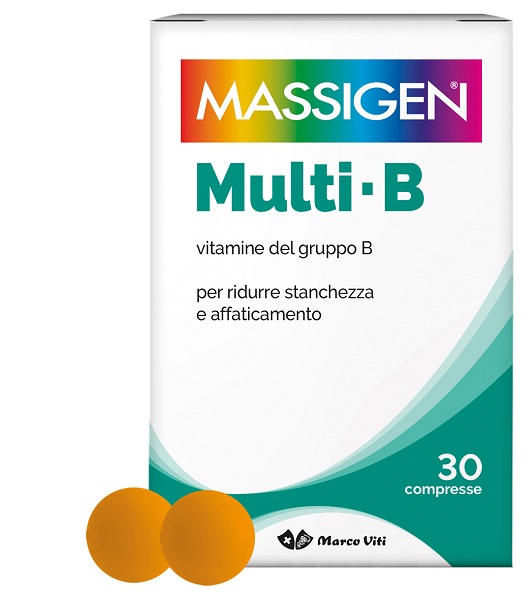 MASSIGEN MULTI B VITAMINE DEL GRUPPO B 30 COMPRESSE RIVESTITA DA 364 MG - Farmaciacarpediem.it
