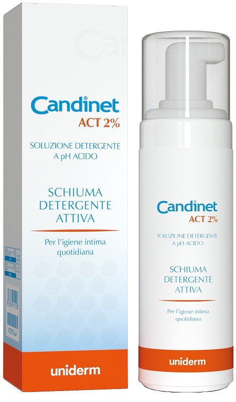 CANDINET ACT 2% SCHIUMA DETERGENTE ATTIVA 150 ML - Farmaciacarpediem.it