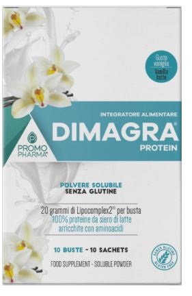 DIMAGRA PROTEIN POLVERE SOLUBILE GUSTO VANIGLIA 10 BUSTINE - Farmaciacarpediem.it