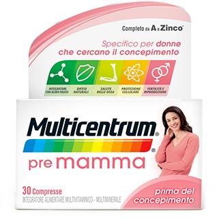MULTICENTRUM PRE MAMMA 30 COMPRESSE - Farmaciacarpediem.it