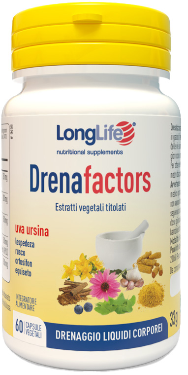 LONGLIFE DRENAFACTORS 60 CAPSULE - Farmaciacarpediem.it