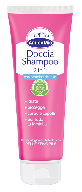 EUPHIDRA AMIDOMIO DOCCIA SHAMPOO 2 IN 1 250 ML - Farmaciacarpediem.it