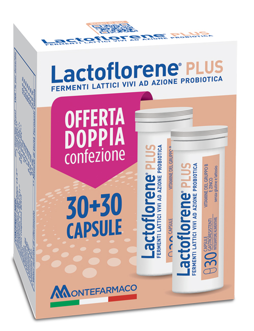 LACTOFLORENE PLUS BIPACK 30 CAPSULE 26,40 G - Farmaciacarpediem.it