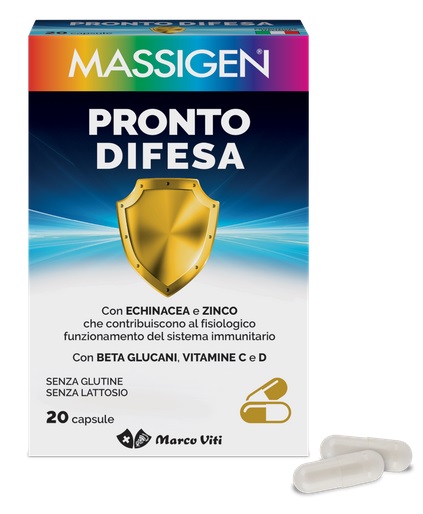 MASSIGEN PRONTO DIFESA 20 CAPSULE - Farmaciacarpediem.it