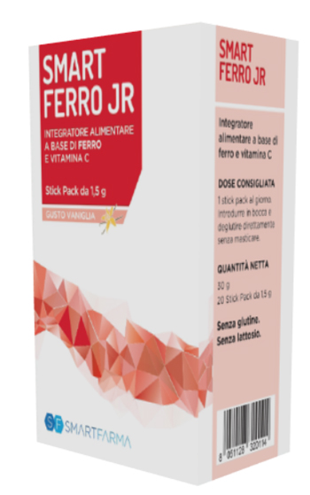 SMART FERRO JR 20 STICK PACK GUSTO VANIGLIA - Farmaciacarpediem.it