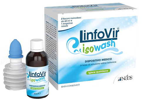 SOLUZIONE SALINA ISOTONICA LINFOVIR ISOWASH 8 FLACONI DA 60 ML - Farmaciacarpediem.it