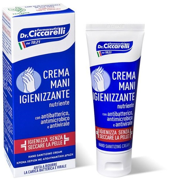 CICCARELLI CREMA MANI IGIENIZZANTE 75 ML - Farmaciacarpediem.it