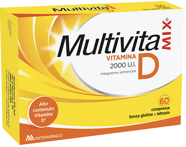 MULTIVITAMIX VITAMINA D 2000 UI 60 COMPRESSE - Farmaciacarpediem.it