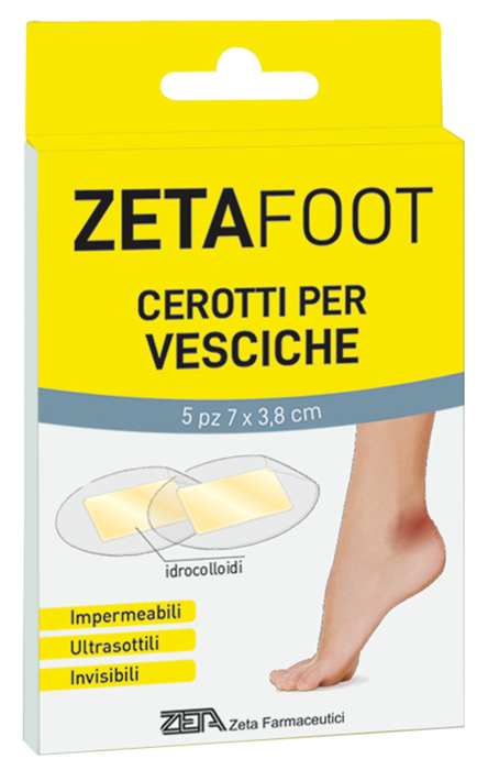 ZETAFOOT CEROTTO IDROCOLLOIDALE VESCICHE 5 PEZZI - Farmaciacarpediem.it
