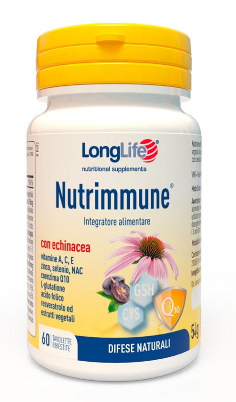 LONGLIFE NUTRIMMUNE 60 TAVOLETTE RIVESTITE - Farmaciacarpediem.it