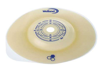 PLACCA PER COLOSTOMIA CONVESSA RITAGLIABILE AURUM2 DIAMETRO 13-25 MM FLANGIA 45 MM 5 PEZZI - Farmaciacarpediem.it