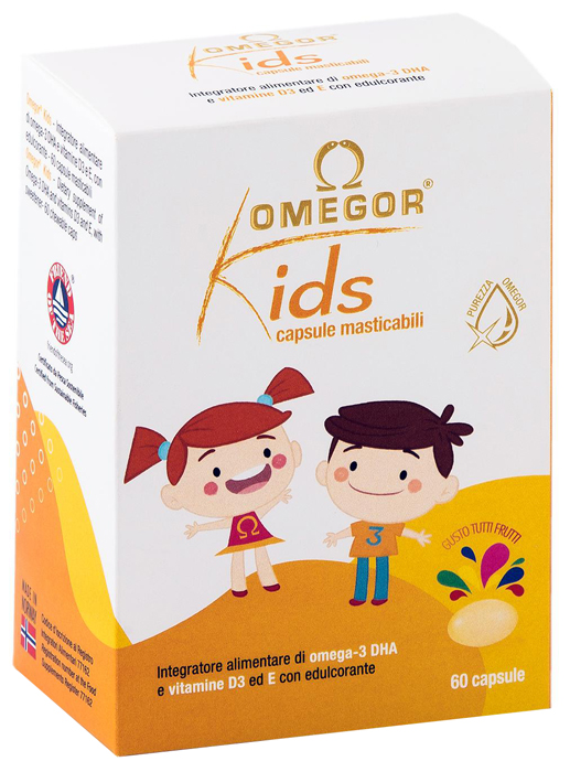OMEGOR KIDS 60 CAPSULE MASTICABILI - Farmaciacarpediem.it