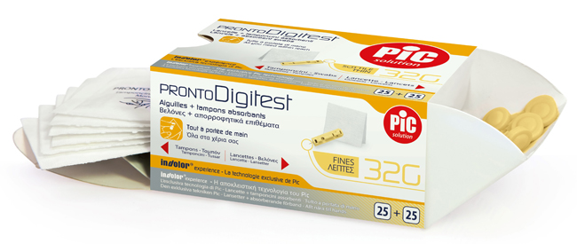 LANCETTE PUNGIDITO PIC PRONTO DIGITEST GAUGE 32 25 PEZZI - Farmaciacarpediem.it