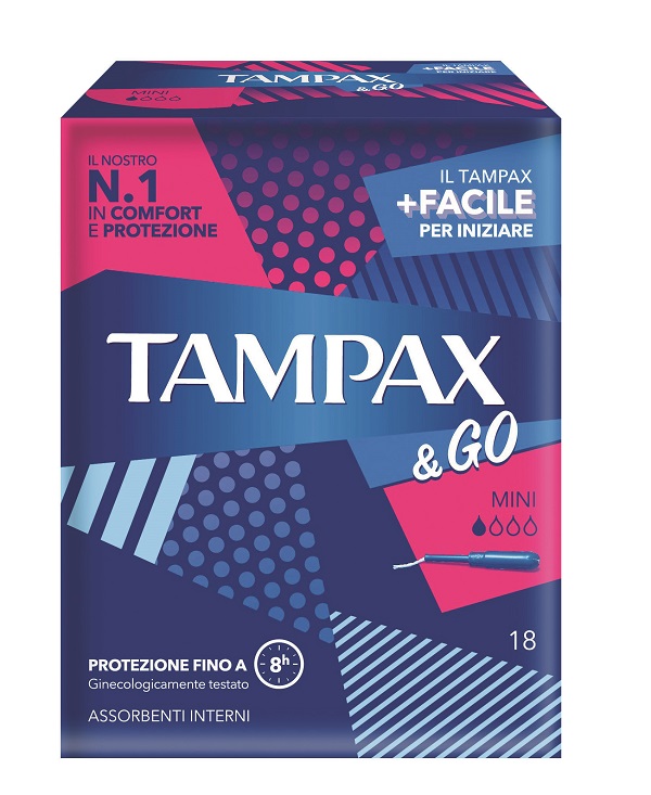 TAMPAX & GO MINI 18 PEZZI - Farmaciacarpediem.it