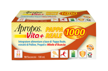 APROPOS VITA+ PAPPA REALE 1000MG 10 FLACONCINI DA 10 ML - Farmaciacarpediem.it