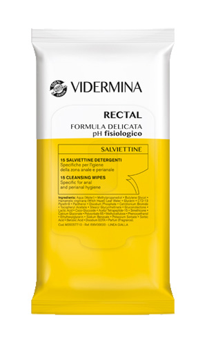 VIDERMINA RECTAL SALVIETTINE 15 PEZZI - Farmaciacarpediem.it
