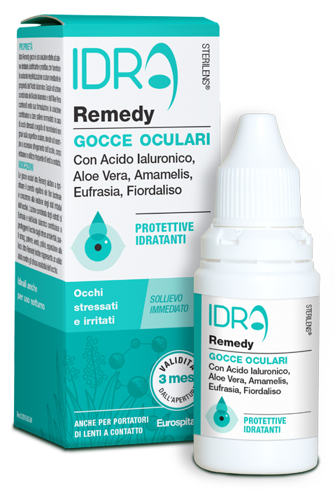GOCCE OCULARI PROTETTIVE IDRATANTI STERILENS IDRA REMEDY CON ACIDO IALURONICO E ALOE VERA 10 ML - Farmaciacarpediem.it
