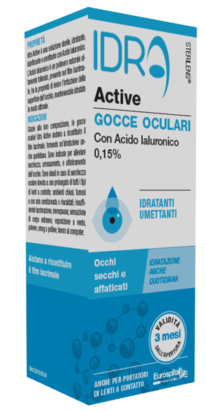 GOCCE OCULARI STERILENS IDRA ACTIVE 10 ML CON ACIDO IALURONICO 0,15% - Farmaciacarpediem.it