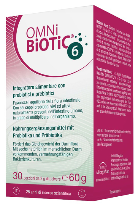 OMNI BIOTIC 6 60 G SENZA GLUTINE E LATTOSIO - Farmaciacarpediem.it