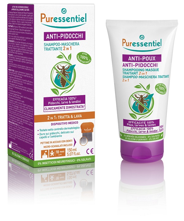 PURESSENTIEL SHAMPOO TRATTAMENTO PIDOCCHI 150 ML - Farmaciacarpediem.it