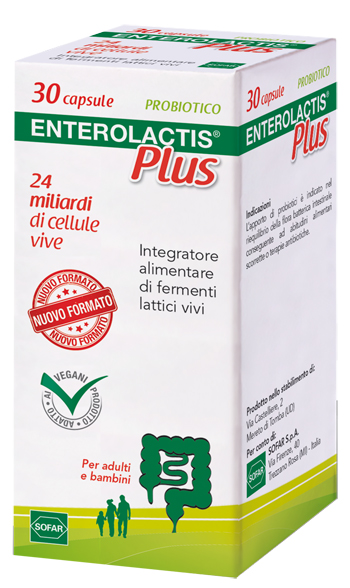 ENTEROLACTIS PLUS 30 CAPSULE - Farmaciacarpediem.it