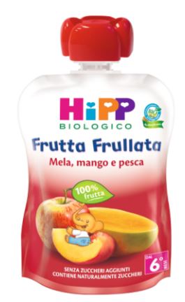 HIPP BIO FRUTTA FRULLATA MELA/MANGO/PESCA 90 G - Farmaciacarpediem.it
