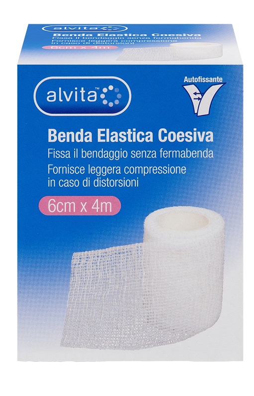 BENDA ELASTICA AUTOADESIVA ALVITA 6X4CM - Farmaciacarpediem.it
