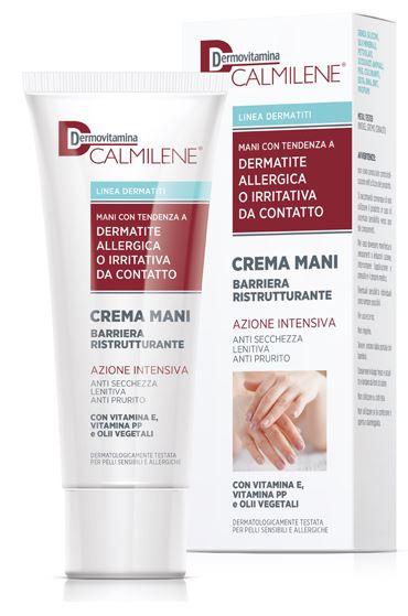 DERMOVITAMINA CALMILENE CREMA MANI BARRIERA RISTRUTTURANTE AZIONE INTENSIVA PER DERMATITE ALLERGICA O IRRITATIVA DA CONTATTO 75 ML - Farmaciacarpediem.it