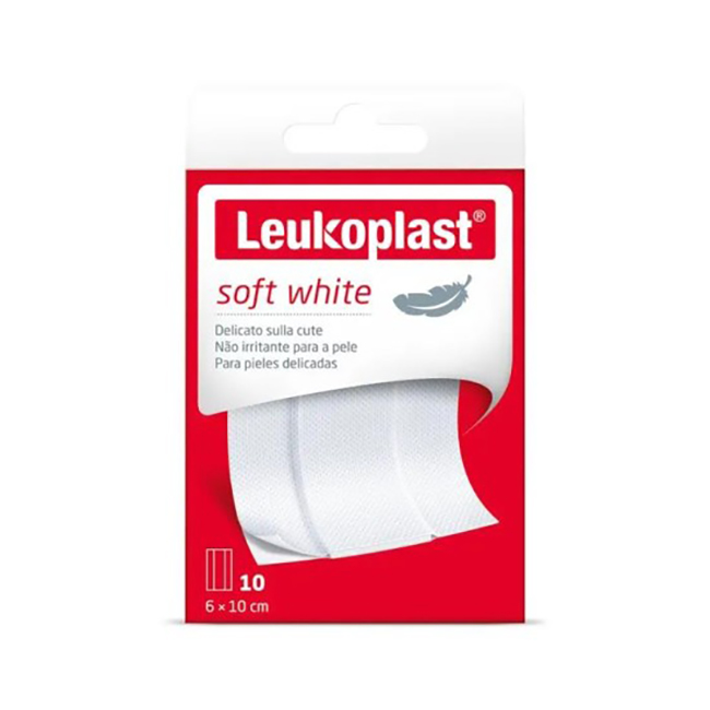 LEUKOPLAST SOFT WHITE 100 X 6 CM 10 PEZZI - Farmaciacarpediem.it