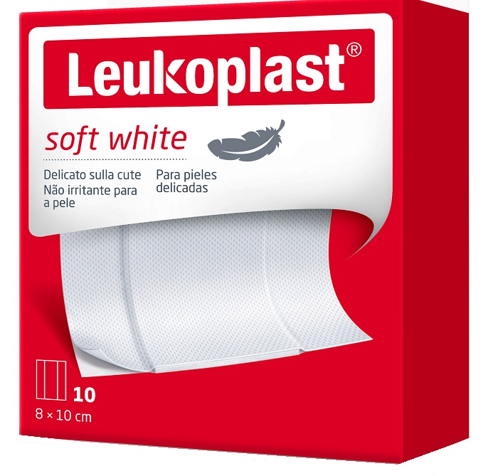 LEUKOPLAST SOFT WHITE 100 X 8 CM 10 PEZZI - Farmaciacarpediem.it