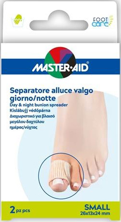 DIVARICATORE ALLUCE GIORNO/NOTTE MASTER-AID FOOTCARE SMALL 2 PEZZI D11 - Farmaciacarpediem.it