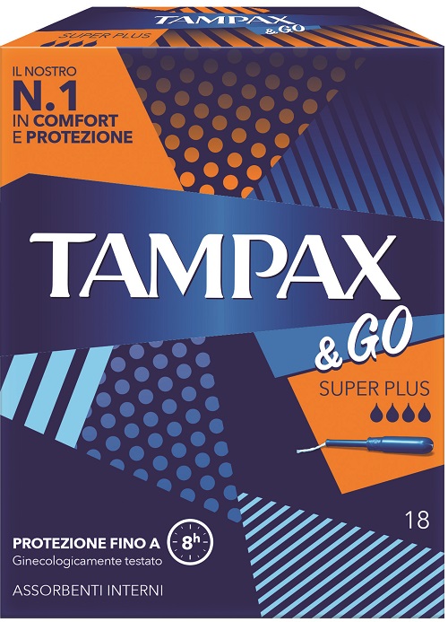 TAMPAX &GO ASSORBENTE INTERNO SUPER PLUS 18 PEZZI - Farmaciacarpediem.it