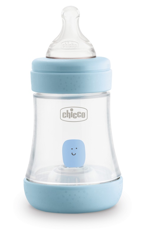 CHICCO BIBERON PERFECT 5 BOY 150 ML IN SILICONE 1 FORO - Farmaciacarpediem.it