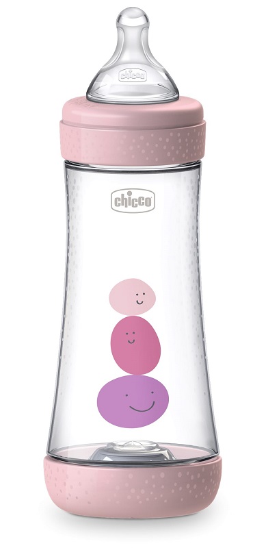 CHICCO BIBERON PERFECT 5 GIRL 300 ML IN SILICONE 3 FORI - Farmaciacarpediem.it