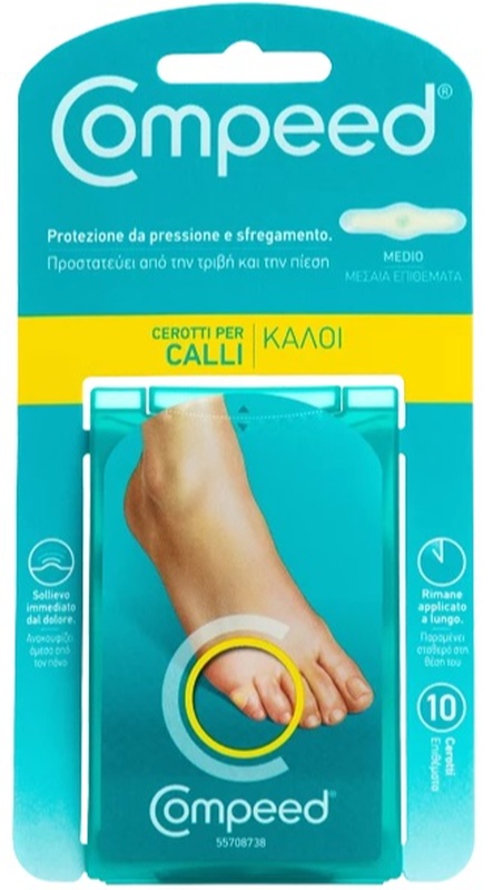 COMPEED CEROTTI PER CALLI MEDIO 10 PEZZI - Farmaciacarpediem.it