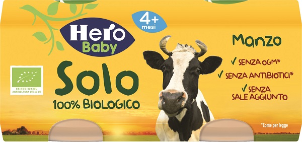 HERO SOLO OMOGENEIZZATO MANZO 100% BIO 2X80G - Farmaciacarpediem.it