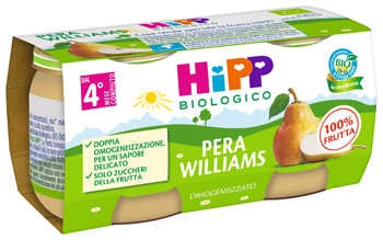 HIPP BIO OMOGENEIZZATO PERA WILLIAMS 2 X 80 G - Farmaciacarpediem.it