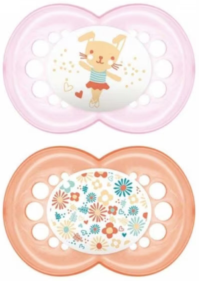 MAM SUCCHIETTO ORIGINAL 16+ SILICONE FEMMINA 2 PEZZI - Farmaciacarpediem.it