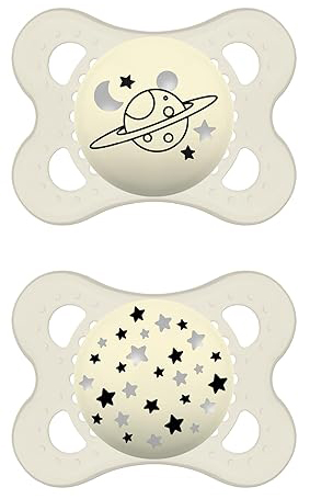 MAM SUCCHIETTO ORIGINAL NIGHT 2-6 MESI SILICONE NEUTRO 2 PEZZI - Farmaciacarpediem.it