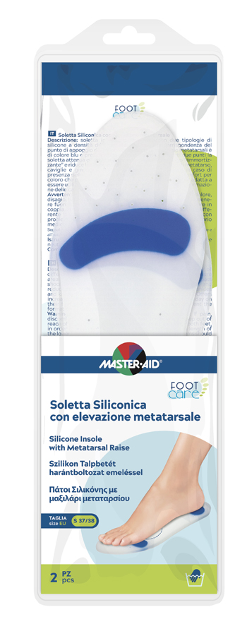 SOLETTA SILICONICA MASTER-AID FOOTCARE SMALL 37-38 METATARSO I4 - Farmaciacarpediem.it