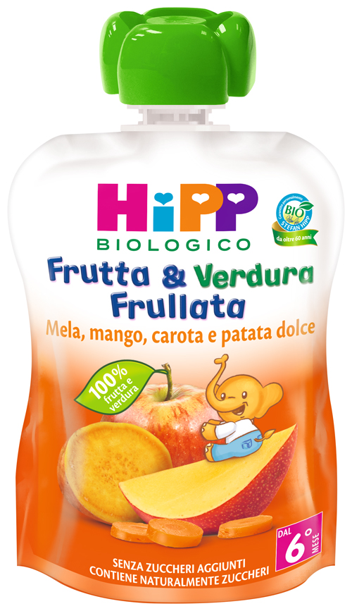 HIPP BIO FRUTTA & VERDURA MELA MANGO CAROTA PATATA DOLCE 90 G - Farmaciacarpediem.it
