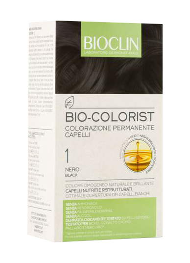 BIOCLIN BIO COLOR FAST&PERFECTION 1,0 NERO CREMA COLORANTE 60 ML + RIVELATORE IN CREMA 60 ML + BIO COLOR SHAMPOO 10 ML + BIO COLOR MASCHERA 10 ML - Farmaciacarpediem.it